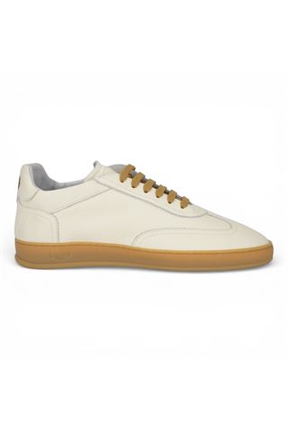Sneaker uomo Soldini 80 in nappa colore bianco panna. SOLDINI | AKIRA-PELLE BIANCA